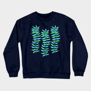 Aqua ocean animals - sea weeds Crewneck Sweatshirt